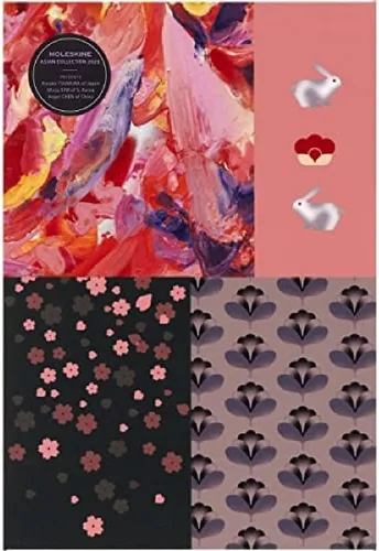 Miniatura 39 de Moleskine Edición Limitada Sakura - Cuaderno, tapa dura, grande (5 x 8.25 pulgadas), a rayas/con líneas, Caja de Coleccionista Premium Swan