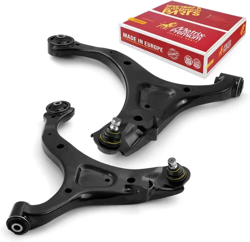 Metrix Premium - Conjunto de brazo de control inferior izquierdo y derecho RK621686 y RK621685 para Hyundai Santa Fe 2007-2009