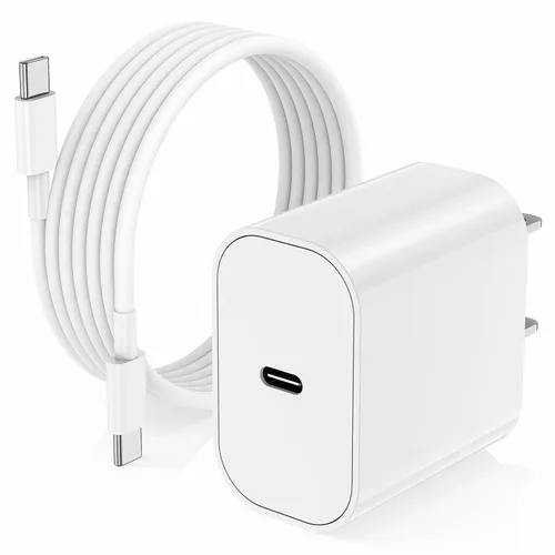 iPhone 17 16 15 Cargador/Cable de carga de 10 pies tipo C a C largo, bloque de carga rápida USB C enchufe de carga para Apple iPhone 17 Pro Max/17