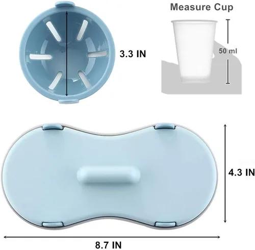 Miniatura 3 de Huevo escalfador para microondas, vapor de huevo con taza medidora, lavavajillas, máquina de huevos escalfados, utensilios de cocina
