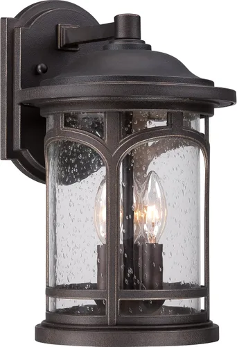 Quoizel MBH8409PN - Aplique de pared para exteriores, 3 luces, 180 vatios, bronce paladiano (15 pulgadas de alto x 9 pulgadas de ancho)