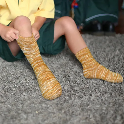 Miniatura 31 de Calcetines para niños, 12 pares de calcetines deportivos para niños pequeños y niñas (1 a 14 años), juego de calcetines atléticos de media