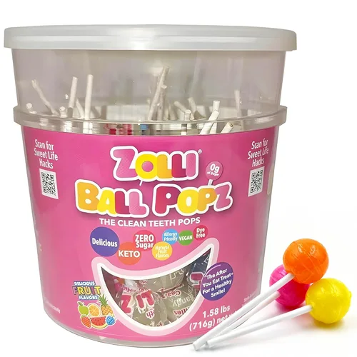 Miniatura 18 de Zollipops The Clean Teeth Pops Gabby's Dollhouse - Paletas anticaries, Ball Popz, paquete de 2 unidades de 10.4 onzas