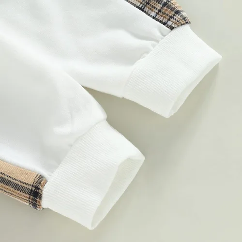 Miniatura 6 de Sasaerucure Conjunto de 2 piezas para bebé, niña, niño, manga larga, arcoíris, con pantalones de leopardo, ropa de invierno y primavera