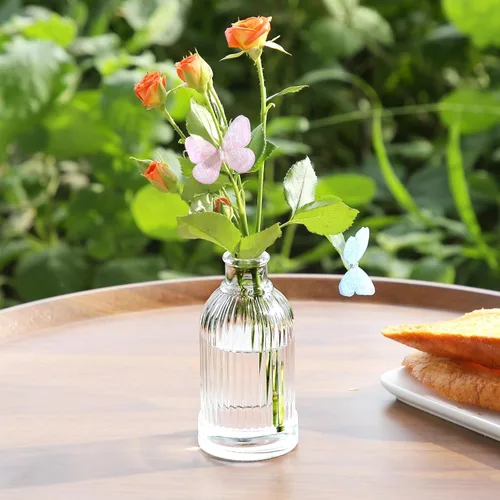 Miniatura 7 de Jarrones de Vidrio para Capullos en Juego a Granel de 30 Piezas, Pequeños Jarrones de Vidrio para Flores como Centros de Mesa de Boda para Mesas