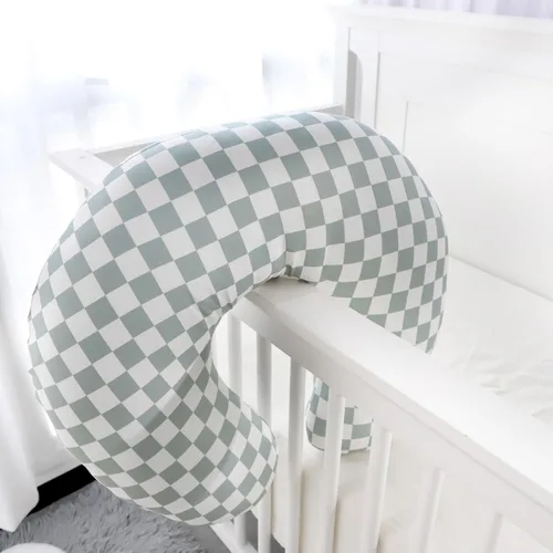 Miniatura 7 de DILIMI Paquete de 2 fundas de almohada de lactancia, funda elástica extraíble para almohadas de lactancia, funda ultra suave y cómoda para bebés