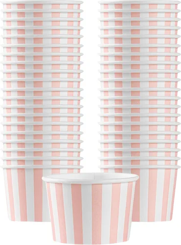 Miniatura 75 de Coppetta - Vasos de postre de 5 onzas, 50 tazas desechables para helado, tapas se venden por separado, cuencos de yogur congelado resistentes