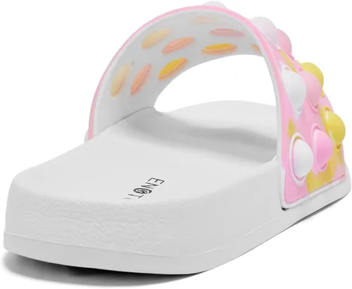 Miniatura 8 de Engtoy Sandalias para niños y niñas, unisex, ligeras, antideslizantes, puntera abierta, cómodas, para ducha, playa, divertidas sandalias