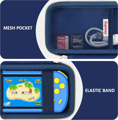 Miniatura 5 de Supmay Funda de transporte compatible con CCTU / TEBIYOU - Juegos de mano para niños, precargados 218 videojuegos retro, soporte portátil para Cubo