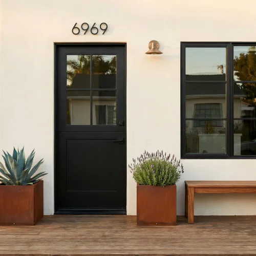 Miniatura 6 de Corten - Maceta de acero para exteriores, diseño rústico y moderno, cama grande de metal elevado para uso comercial y residencial (12 x 12 pulgadas)
