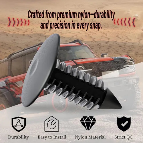 Miniatura 3 de 100 clips de sujeción para guardabarros y protector de parachoques para GM #1605396, 1595864; Chrysler 6030441; Ford 388577S, W705589-S300