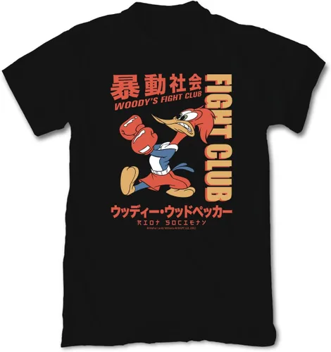 Riot Society Camiseta básica de manga corta con logotipo bordado para hombre