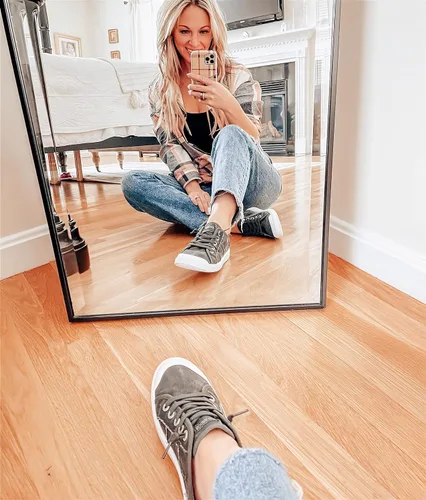 Miniatura 51 de JENN ARDOR - Tenis de lona para mujer, mocasines de meter, moda estilo casual 2022, punta redonda, suaves, cómodos, zapatos planos para caminar