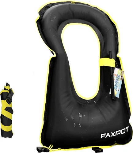 Chaleco de esnórquel, chaleco de natación inflable portátil para adultos, para kayak, flotabilidad, buceo, surf, chaleco de esnórquel, chaqueta de