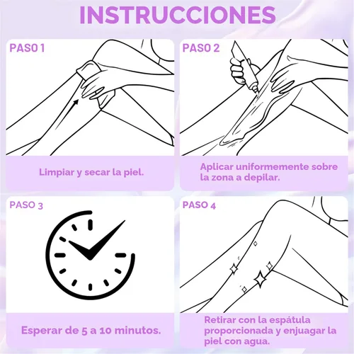 Miniatura 6 de PHOFAY Crema depilatoria para pieles sensibles, mujeres y hombres, acción rápida, recomendada por dermatólogos con aloe y ácido hialurónico