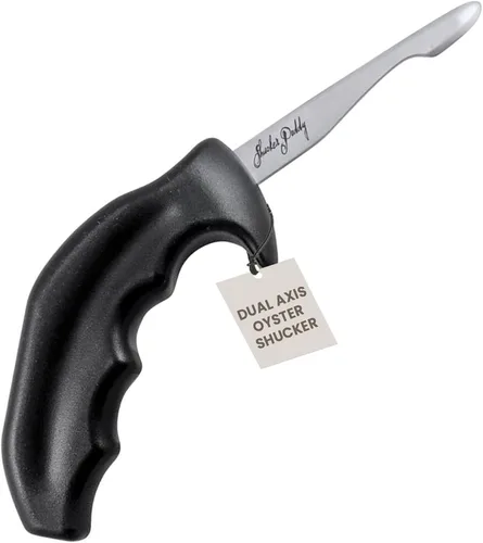 Miniatura 9 de Swissmar Shucker Paddy Malpeque - Cuchillo de shucking de ostras – Herramienta ergonómica de doble eje para triturar ostras con hoja de acero
