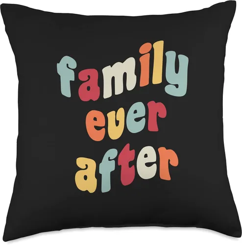 Miniatura 4 de Family Ever After Adoption Gotcha Day Adopted Adopt Adoptee Throw Pillow