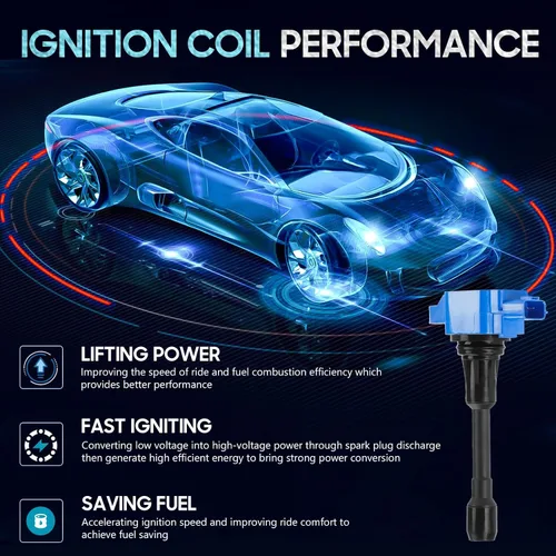 Miniatura 2 de Paquete de 6 bobinas de encendido compatibles con Infiniti EX37 FX37 FX50 M37 M56 Q40 Q50 Q60 Q70 Q70L QX50 QX70 Nissan 370Z 3.7L 5.6L V6 V8