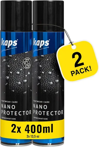 Miniatura 7 de Kaps Nano Protector – 13.52 fl oz – Impermeabilizador de zapatos y botas para cuero, gamuza, nobuck, textil y lona – repelente al agua