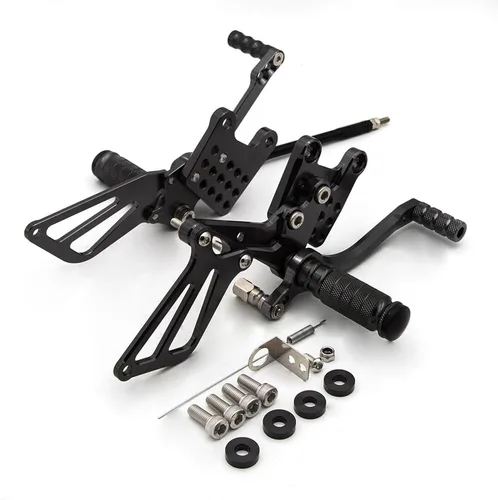 Miniatura 7 de PROCNC Estriberas traseras de aluminio para motocicleta Reposapiés Estriberas traseras Apoyapiés Compatible con Suzuki GSXR1000 2000 2001 2002 2003
