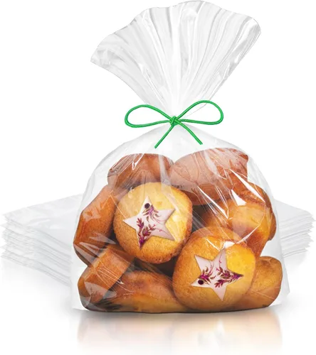 Miniatura 10 de Bolsas de plástico transparente para embalaje, bolsas de polietileno con fuelle de 5 x 4 x 18 pulgadas, bolsa transparente de LDPE de 1 mil