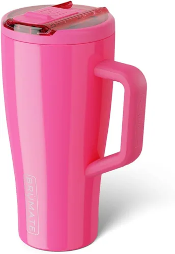 Miniatura 123 de BrüMate Era Flip - Vaso de 30 onzas con tapa con pajilla cubierta 100 % a prueba de fugas, popote higiénico cubierto, botella de agua de acero