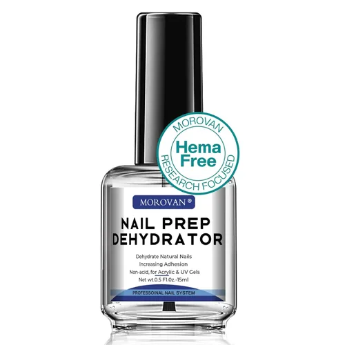 Morovan - Deshidratador profesional para uñas sin ácido para esmalte de uñas de gel UV, uñas acrílicas, imprimación natural de uñas de secado