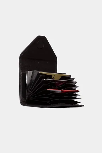 Miniatura 99 de grande Estuches para tarjetas 3639, Naranja, Tarjetero de cuero con cierre magnético, cartera pequeña de acordeón para mujer