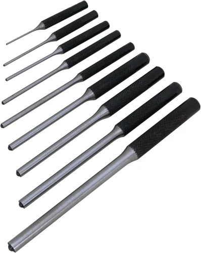 Miniatura 10 de Performance Tool W7540 Juego de 16 piezas de punzones y cinceles - Fuerte acero cromo vanadio 6150, tratado con calor y templado, con bandeja