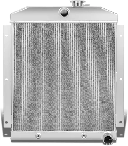 DNA Motoring RA-CHEVYT47-3 - Radiador de aluminio completo de 3 filas compatible con modelos 47-54 Pickup/Suburban L6, 19.75 x 20.75 x 2.25