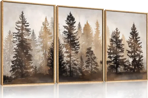 Miniatura 13 de HPINUB - Lienzo decorativo abstracto moderno para pared, juego de 3 impresiones artísticas enmarcadas, pintura de pared grande en blanco y negro, 16