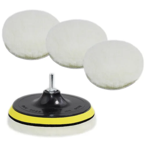 Kit de pulido de espuma para automóvil, almohadillas de pulido, almohadillas de lana, ruedas de pulido y pulido, para faros delanteros y kits de