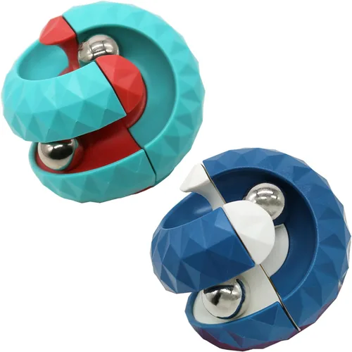 Miniatura 8 de Paquete de juguetes para ansiedad, bola órbita, novedosa pista creativa, cubo infinito, bolas para aliviar el estrés, juguetes sensoriales