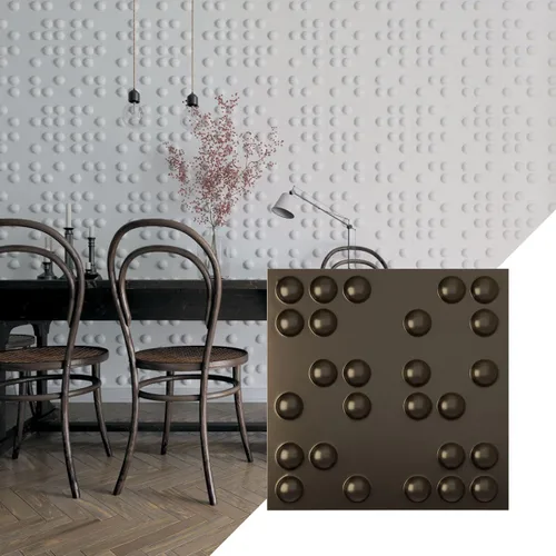 Miniatura 33 de Ekena Millwork WP20X20EMWH 19 5/8 pulgadas de ancho x 19 5/8 pulgadas de alto Emery EnduraWall Decorativo 3D Panel de pared cubre 2.67 pies cuadrados