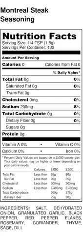 Miniatura 5 de Premium Paquete de 6 variedades de condimento para filetes Condimento para carne de Chicago Condimento canadiense para carne Condimento