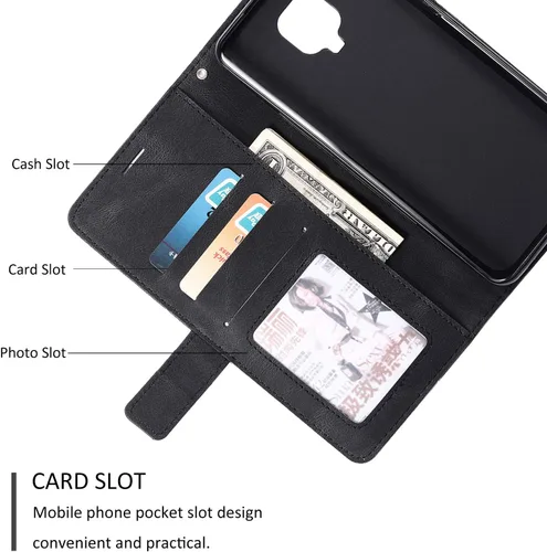 Miniatura 4 de Funda de cuero tipo cartera para Xiaomi Redmi Note 9 pro/Note 9s/Note 9pro Max, funda de poliuretano con tapa y ranuras de crédito, funda plegable