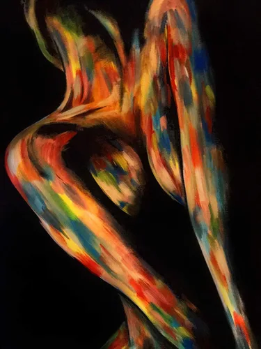 Buyartforless Figura femenina por Ed Capeau Giclée Arte Pintura Reproducción POD