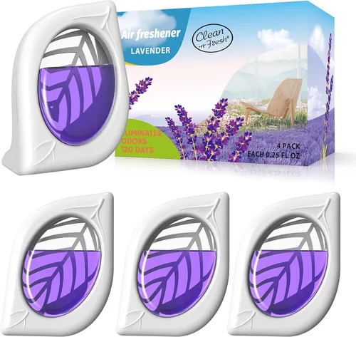 Miniatura 10 de Ambientador para el hogar, paquete de 4, manzana y canela, eliminador de olores para armarios de áreas pequeñas, baño, mascotas, olores fuertes