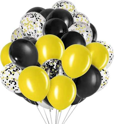 Miniatura 4 de We Moment Globos negros de 12 pulgadas color verde oscuro y dorado metálico cromado con globos de confeti, para baby shower, decoración de fiesta