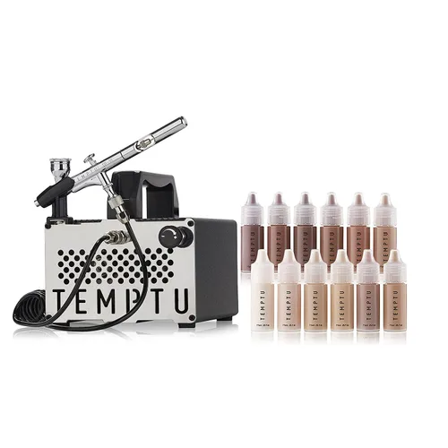 TEMPTU S-One - Compresor de aerógrafo avanzado para belleza y trabajo de cuerpo completo | Ideal para uso en la escuela, salón y estación de trabajo