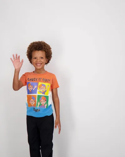 Miniatura 5 de Blippi Paquete de 3 camisetas para niños pequeños y pequeños, azulnaranjaverde