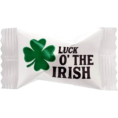 Miniatura 5 de Menta irlandesa de San Patricio, caramelos de menta, 110 mentas después de la cena, caramelos de mantequilla y menta, diseño de leprauchan verde
