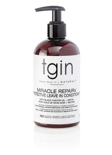 Thank God It's Natural tgin Miracle RepaiRx - Acondicionador protector sin enjuague para cabello rizado, enrollado y ondulado, incluye biotina,