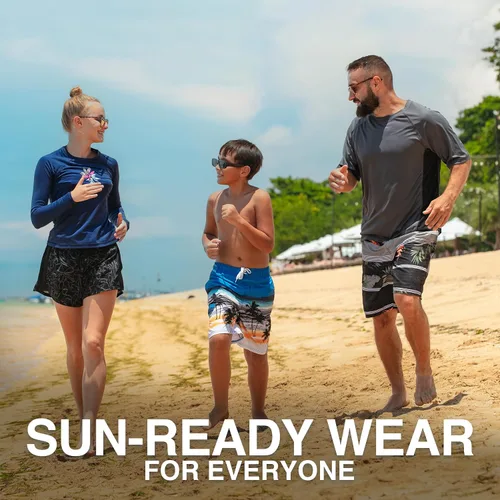 Miniatura 68 de Kanu Surf Traje de baño Yolo de secado rápido UPF 50+ para niños