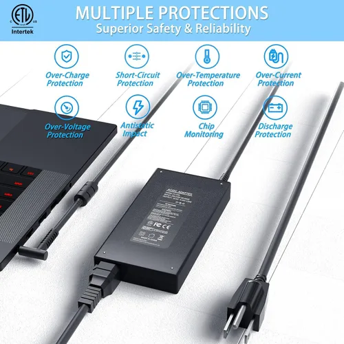 Miniatura 5 de VHBW Adaptador de corriente de repuesto para HP 120 W compatible con HP USB-C Dock G5 L41856-001 TPN-LA18 5TW13AA Envy 15 17 Series Omen 15-5000