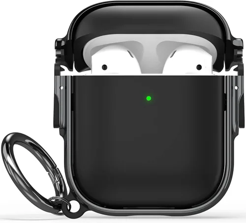 Miniatura 59 de Maxjoy Funda para AirPods 3 con cerradura, bonita funda protectora rígida para AirPod 3 de tercera generación para mujeres y hombres con llavero