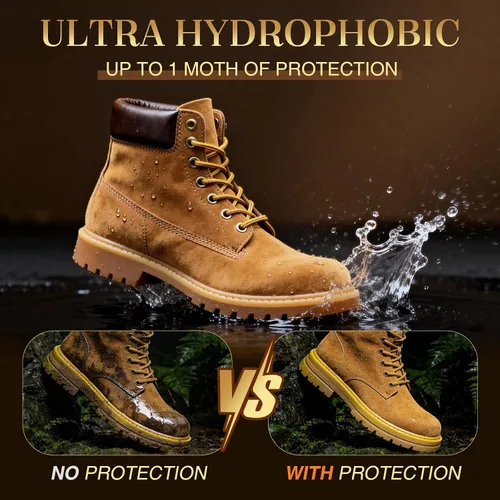 Miniatura 6 de Spray protector de ante y nobuk (5.07 onzas), protector de zapatos en aerosol, protección impermeable contra la lluvia y las manchas, spray