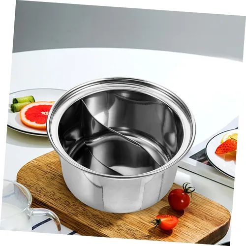 Miniatura 8 de DOITOOL Olla de sopa pequeña de acero inoxidable compatible con olla de inducción Hotpot Liner