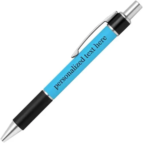 Miniatura 12 de Bolígrafo personalizado – Nombre o mensaje personalizado – Colores o impresiones – Regalo de papelería, suministros para la escuela de negocios