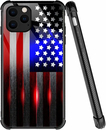 Miniatura 16 de ZHEGAILIAN Funda compatible con iPhone 7/8 Plus, funda de vidrio orgánico para niñas, mujeres y hombres, diseño de cuatro esquinas, antiarañazos, a